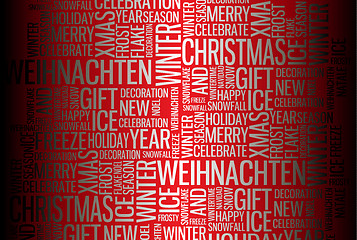 Image showing Abstract Christmas card