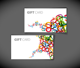 Image showing modern gift card templates