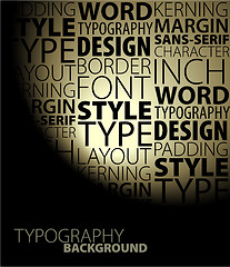 Image showing Abstract design and typography background