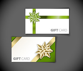 Image showing Set of modern gift card templates