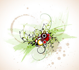 Image showing Abstract floral background