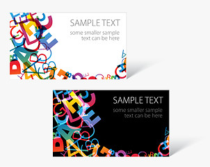 Image showing modern business card templates