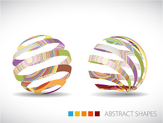 Image showing Collection of abstract spheres