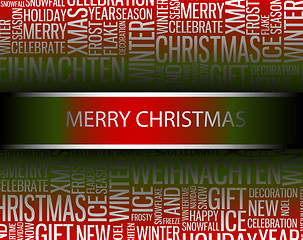 Image showing Abstract Christmas card