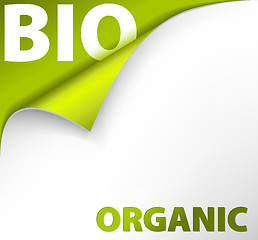 Image showing background bookmark for organic