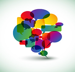 Image showing Abstract big speech bubble