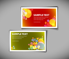 Image showing Business card templates