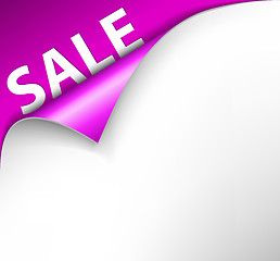 Image showing Pink sale corner background