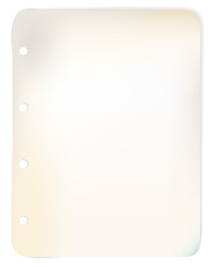 Image showing Sheet of old grunge (originally white) paper