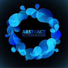 Image showing Abstract blue background