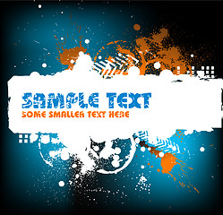 Image showing Grunge background with blots