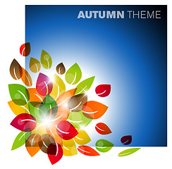 Image showing Autumn leafs background