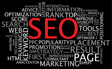 Image showing SEO - Vector Search Engine Optimization poster