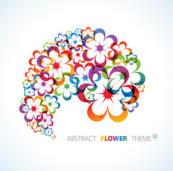 Image showing Abstract floral background