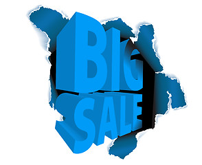 Image showing Big sale discount advertisement