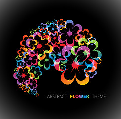 Image showing Abstract floral background