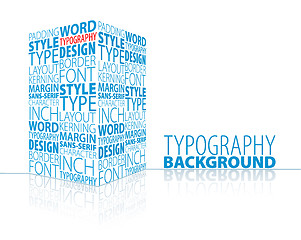 Image showing Abstract typography background