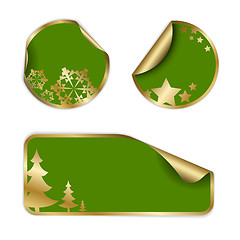 Image showing Christmas labels and stickers