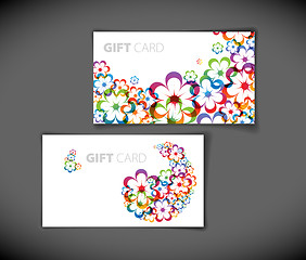 Image showing modern gift card templates