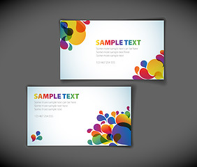 Image showing modern business card templates