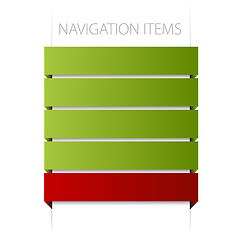 Image showing modern navigation items