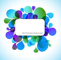 Image showing Abstract blue and green background