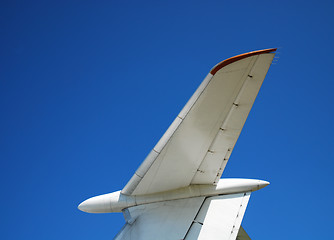 Image showing Aircraft tail 