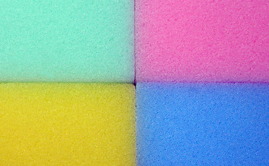 Image showing Spongy colorful texture