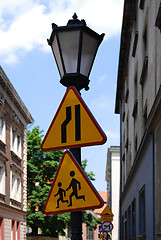 Image showing pedestrian crossing traffic sign