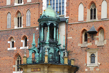 Image showing Fragment of St Mary's Church in Cracow