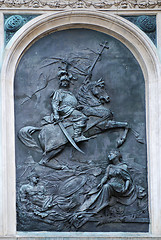 Image showing The plaque in the wall of St Mary's Church in Cracow