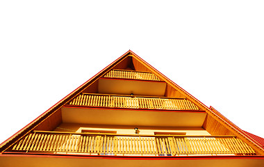 Image showing Roof and balcony on white 