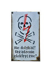 Image showing elecricity danger sign