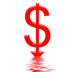 Image showing Dollar Sinking