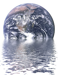 Image showing Sinking Earth