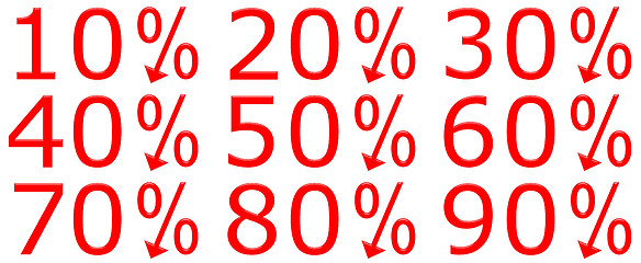 Image showing 3D Discount Percentages