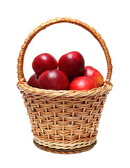 Image showing basket with red apples