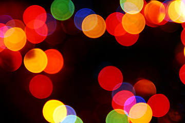 Image showing defocused colored circular lights