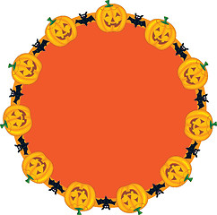 Image showing Jack O Lantern Wreath