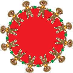 Image showing Gingerbread Man Wreath