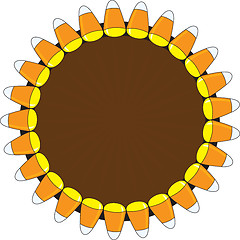 Image showing Candy Corn Wreath