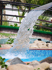 Image showing Waterfall in spa