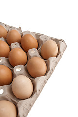 Image showing Box of eggs 