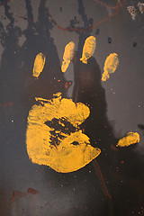 Image showing Yellow hand