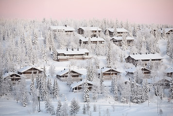 Image showing Ruka village, winter Finland