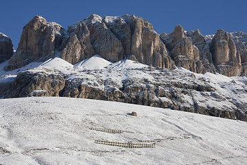 Image showing Winter in Dolomites