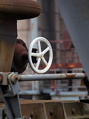 Image showing Valve at industrial plant