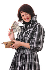 Image showing woman with money