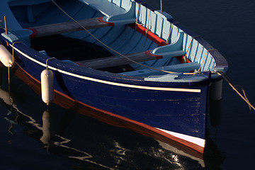 Image showing a blue boa