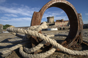 Image showing view of the castle  of Socoa 